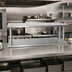 Thumbnail image #2 for BK Resources Double Tier Pass-Through Shelf, 24 x 24 Inches, 304 Stainless Steel