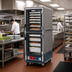 Thumbnail image #2 for Metro C5 3 Series Mobile Full-Height Heated Holding Cabinet with Dutch Clear Doors, Lip Load Slides, Gray Insulation Armour, 34-Pan Capacity