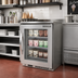 Thumbnail image #2 for Beverage-Air 20-Inch One-Section Undercounter Ice Cream Freezer with Glass Door, 2.25 Cu. Ft., Shallow Depth