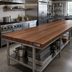Thumbnail image #2 for Boos Block 144-Inch x 36-Inch American Black Walnut Edge Grain Kitchen Countertop