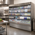 Thumbnail image #2 for Howard-McCray 35E Series Dairy Open Merchandiser, 147-Inch Wide, 78.5-Inch High, Remote Refrigeration, Stainless Steel, LED
