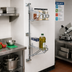 Thumbnail image #2 for Metro Super Erecta 14-Inch Chrome-Plated Post-Type Wall Mount Mid Unit, 2-Tier