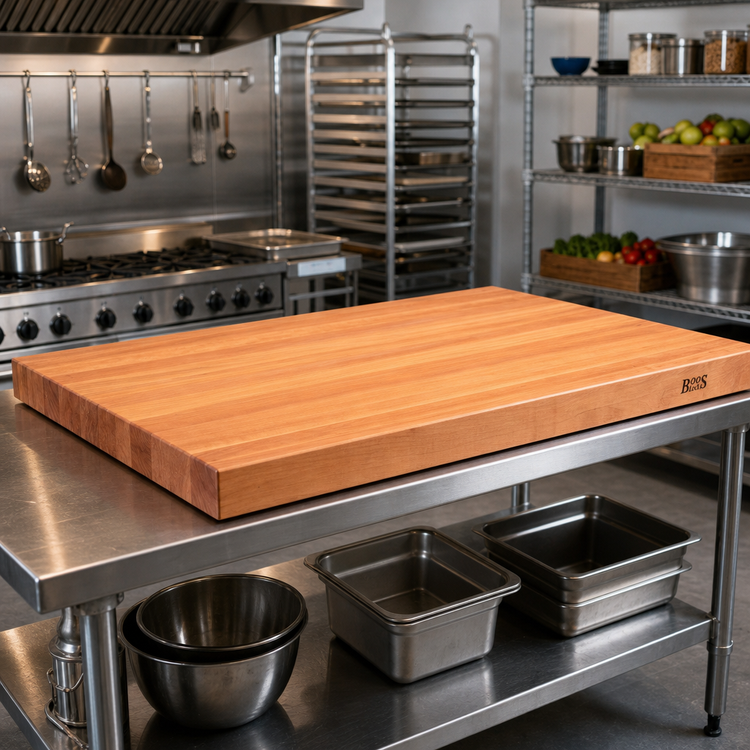 Product image #2 for Boos Block American Cherry Edge Grain Kitchen Countertop, 60 Inches x 42 Inches x 3 Inches, Varnique Finish