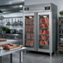 Thumbnail image #2 for Stagionello® + Maturmeat® Free-Standing Meat Curing Cabinet, 58 Inch W, 100 + 100 kg Capacity, 220V