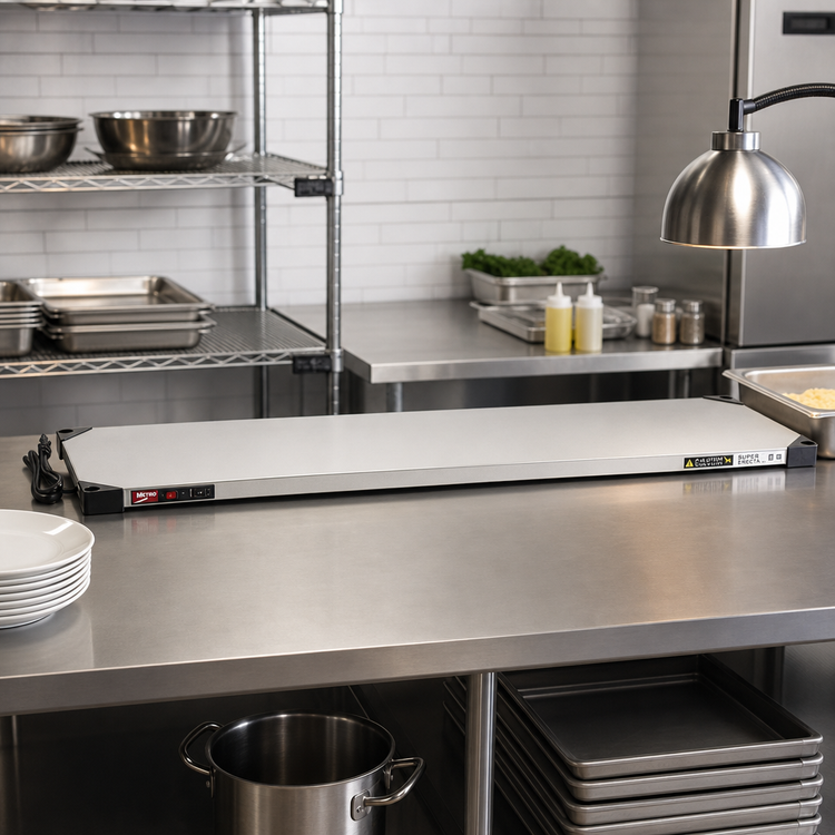 Product image #3 for Metro Super Erecta® Hot 60-Inch x 14-Inch Countertop Heated Warming Shelf