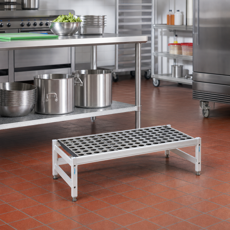 Product image #2 for Fermostock 31-Inch x 22-Inch x 12-Inch Anodized Aluminum Dunnage Rack, 800 lb Capacity