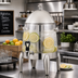 Thumbnail image #2 for Winco 3-1/8 Gallon Clear Polycarbonate Beverage Dispenser with Stainless Steel Lid and Ice Core