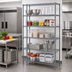 Thumbnail image #3 for Quantum 5-Shelf Wire Shelving Starter Kit, 54-Inch W x 24-Inch D x 86-Inch H, Gray Epoxy Antimicrobial Finish