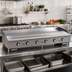 Thumbnail image #2 for Comstock-Castle 72-Inch Heavy Duty Countertop Gas Griddle with Manual Controls and 24.5-Inch Cook Depth