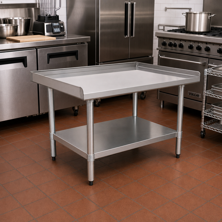 Product image #2 for BlendPort® 36" W x 30" D Equipment Stand with Stainless Steel Top and Galvanized Legs