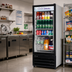 Thumbnail image #2 for Turbo Air 10 Cu. Ft. One-Section Glass Door Refrigerated Merchandiser, Self-Contained, Bottom Mount, 115V