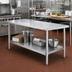 Thumbnail image #2 for New Age 72-Inch x 30-Inch Aluminum Knock-Down Work Table Undershelf