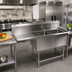 Thumbnail image #2 for John Boos Pro-Bowl 2-Compartment Sink with Left Drainboard, 60-3/16 Inch W x 25-1/2 Inch D, 16-Gauge 300 Series Stainless Steel
