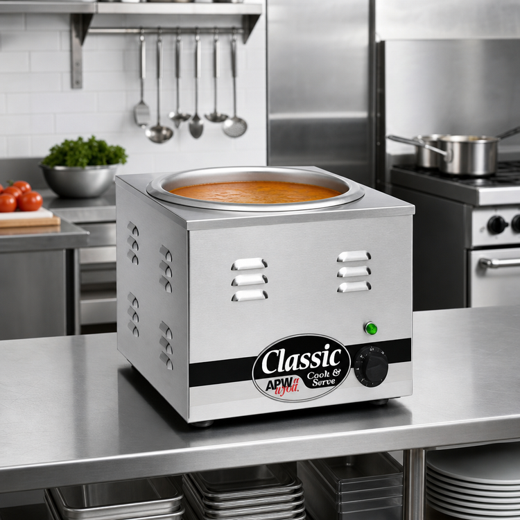 Product image #2 for APW Wyott X*PERT Electric Countertop Food Pan Warmer/Rethermalizer, 11 Qt, Stainless Steel