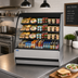 Thumbnail image #2 for Federal Industries SSRPF5952 Countertop Refrigerated Prepared Foods Merchandiser, 59.2-Inch Wide, 3-Tier, Black Laminate