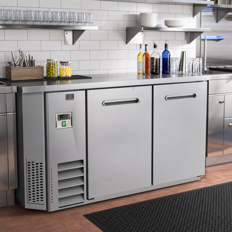 Product image #2 for Kelvinator Commercial 49-Inch Back Bar Cooler with 2 Solid Doors and 12.5 Cu. Ft. Capacity