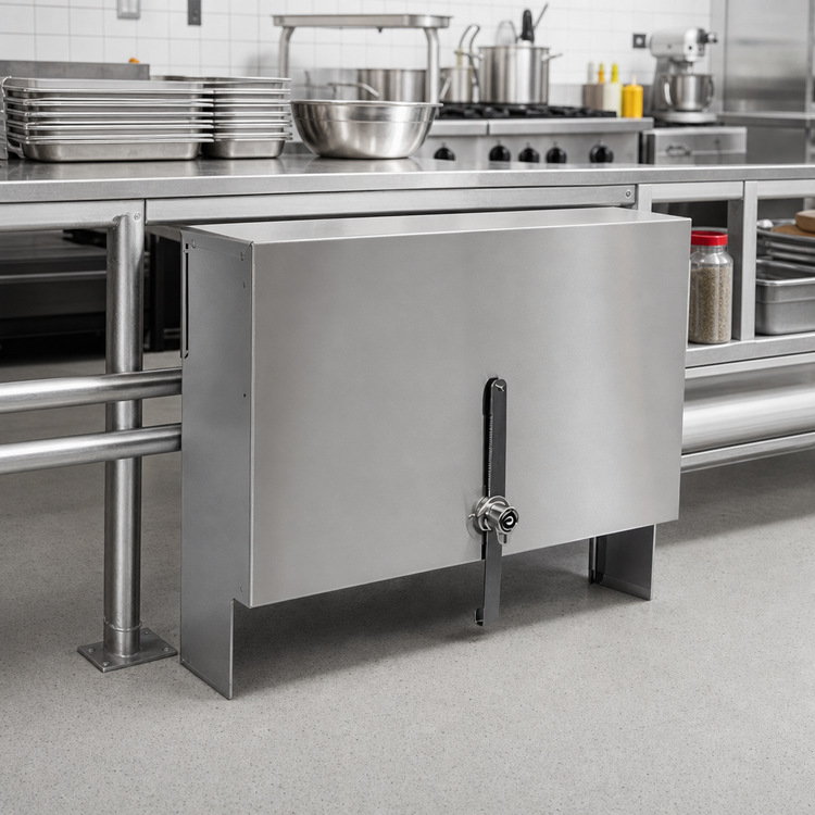 Product image #2 for CHOICE 36-Inch Single Speed Rail Locking Cover, Stainless Steel