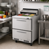 Thumbnail image #2 for Turbo Air PRO Series One-Section Front Breathing Sandwich/Salad Prep Table with 2 Drawers, 8 Pans, 27 1/2-Inch Wide, 6.5 Cu. Ft.