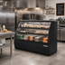 Thumbnail image #2 for Beverage-Air CDR5HC-1-B 60-1/4-Inch Open-Food Rated Refrigerated Deli/Bakery Case, Curved Glass, Self-Contained, Black