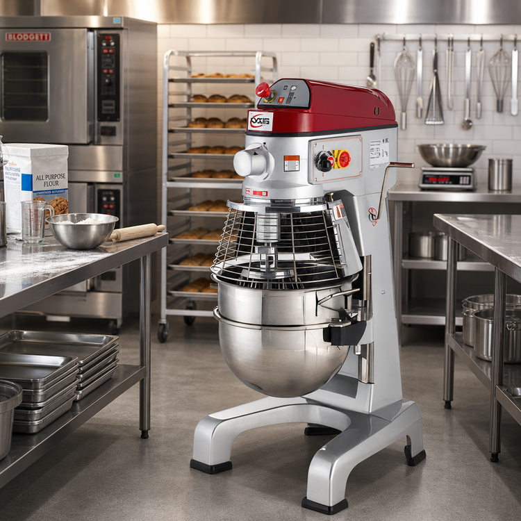 Product image #2 for Axis AX-M30 30 Quart Floor Model Commercial Planetary Mixer