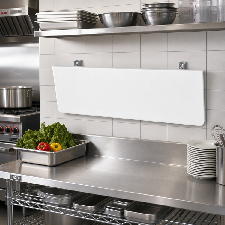 Product image #2 for Eagle Group DSP-1230 Wall-Mounted Poly Drop Shelf, 30 x 12 Inches