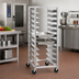 Thumbnail image #2 for Lifetime Tough Extra Heavy-Duty End-Load 12 x 20 Steam Table Pan Rack with Casters, 36-Inch Height, Aluminum, 10-Pan Capacity