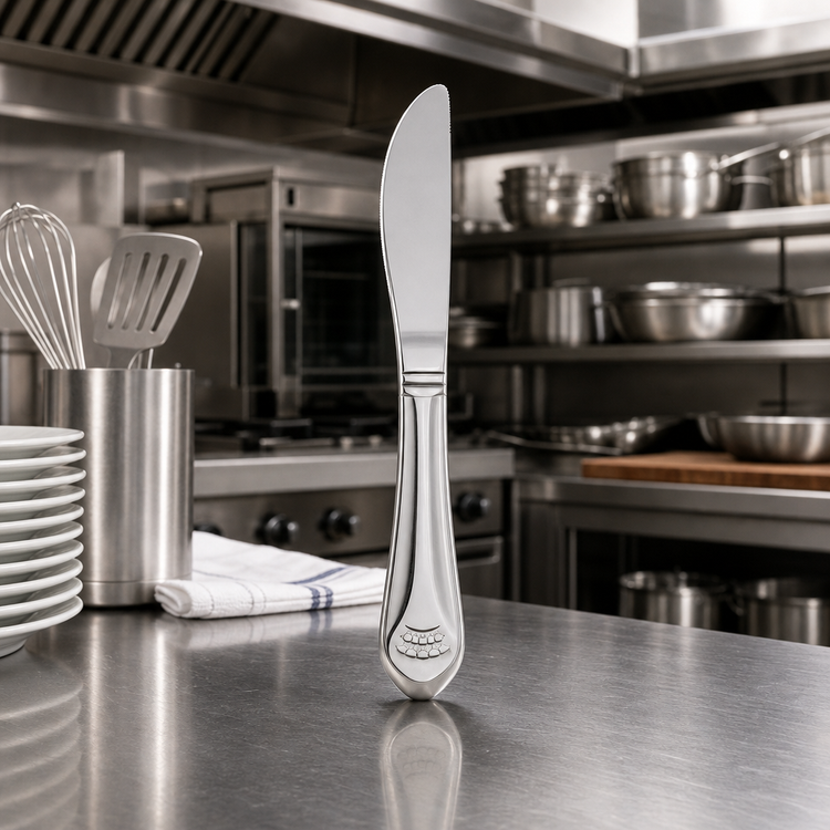 Product image #2 for Fan 8-5/8-Inch Extra-Heavy Weight Dinner Knife, Mirror Finish, 18/8 Stainless Steel