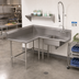 Thumbnail image #2 for John Boos Pro-Bowl L-Shaped Corner Soiled Dishtable with 20