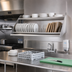 Thumbnail image #2 for Advance Tabco Special Value 62-Inch Wall-Mounted Tubular Stainless Steel Dish Sorting Shelf