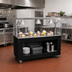 Thumbnail image #2 for Vollrath 2-Series Affordable Portable 60-Inch Cafeteria Utility Station with Open Storage Base and Breath Guard