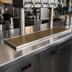 Thumbnail image #2 for Micro Matic 30-Inch Surface Mount Stainless Steel Drip Tray Trough with Perforated PVD Brass Screen