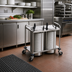 Thumbnail image #2 for Atlas Metal 3-Stack Mobile Open Frame Plate Dispenser, Unheated, for Round Plates up to 9-1/8 Inches
