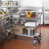 Thumbnail image #2 for Quantum 3-Shelf Chrome-Plated Utility Bus Cart, 60 x 18 x 37-1/2 Inches, 1,200 lb. Capacity