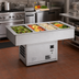 Thumbnail image #2 for Atlas Metal WCMD-C-X-4 4-Pan Remote Refrigerated Drop-In Cold Well