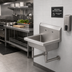 Thumbnail image #2 for Single Station Wall Mounted Stainless Steel Hand Wash Sink, 24 Inch Wide, 8 Inch Deep Bowl