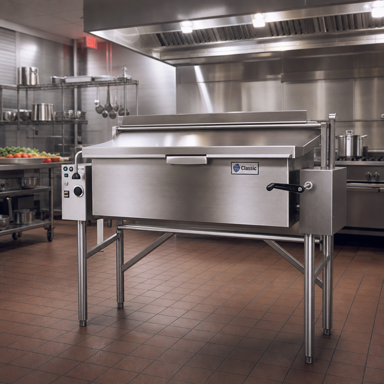 Product image #2 for Classic TES-2440-7 Electric Manual Tilting Skillet, 31-Gallon, Floor Mounted