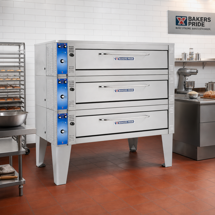 Product image #2 for Bakers Pride Super Deck Series Electric Triple-Deck Bake/Roast Oven with 3 Cavities