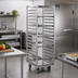 Thumbnail image #2 for Panco Roll-In Refrigerator Rack for 18 x 26 Inch Trays, Open Frame Stainless Steel