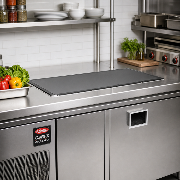 Product image #2 for Hatco CSBFX-36-F 36-Inch Built-In Flush Top Cold Shelf, Remote Refrigeration, Hardcoat Aluminum