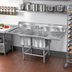 Thumbnail image #2 for Eagle Spec-Master FN Series Coved Corner Two-Compartment Sink with Right 18-Inch Drainboard, 63-1/2 Inch Wide