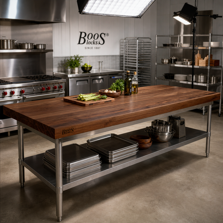 Product image #2 for Boos Block 72-Inch x 32-Inch American Black Walnut Edge Grain Kitchen Countertop