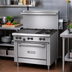 Thumbnail image #2 for Garland US Range U Series 36-Inch Gas Restaurant Range with Smooth Steel Griddle, Storage Base, and Stainless Steel Front