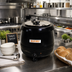 Thumbnail image #2 for Omcan 10.6 Qt Countertop Soup Kettle with Metal Lid, 110V, Black