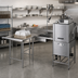 Thumbnail image #2 for Eagle Group Island Soiled Dishtable with Dish Landing Shelf and Pre-Rinse Sink, 66-Inch Machine-to-Corner / 60-Inch Corner-to-End, Right-to-Left Operation
