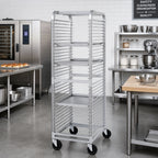 Thumbnail image #2 for Channel Manufacturing 566N Aluminum End-Load Bun Pan Rack, 33-Pan Capacity, 1.5-Inch Spacing, 5-Inch Swivel Casters