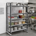 Thumbnail image #2 for Cambro Camshelving Elements XTRA 5-Tier Solid Stationary Starter Shelving Unit, 18 x 72 x 84 Inches, Speckled Gray