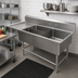 Thumbnail image #2 for John Boos Pro-Bowl 3-Compartment Platter Sink with 30-Inch Left Drainboard