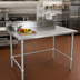 Thumbnail image #2 for John Boos Stallion 72-Inch x 36-Inch 14-Gauge Stainless Steel Work Table with 5-Inch Backsplash