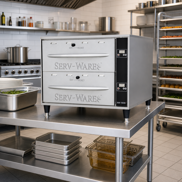 Product image #2 for Serv-Ware Electric 2-Drawer Holding Warmer