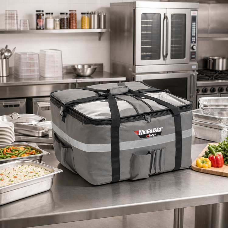 Product image #2 for WinGo Bag X-Large Insulated Premium Catering Bag, 22 x 22 x 12 Inches, Gray